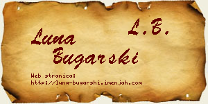 Luna Bugarski vizit kartica